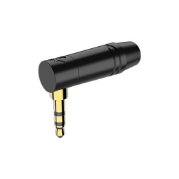 Roxtone RMJ3RPP-BG Металлический разъем 3,5мм угловой стерео Jack