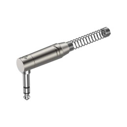 Roxtone RJ3RPP-NN Разъем, 6,3mm Stereo Male Jack(угловой) с пружиной