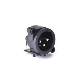 Roxtone C0100023018 Разъем cannon (XLR) панельный папа 3-х контактный с монтажем в печатную плату