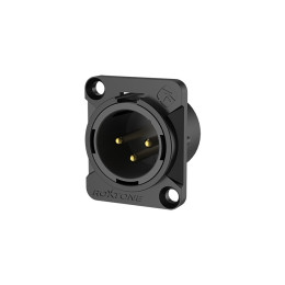 Roxtone RX3MD-BG Разъем cannon (XLR) панельный папа 3-х контактный