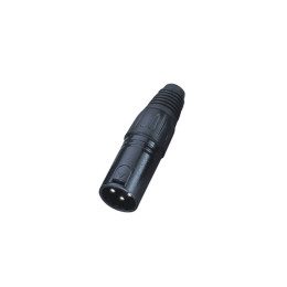 ECO RX004M Black Разъем Cannon, кабельный, папа, 3-х контактный