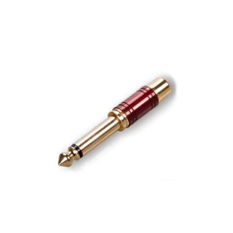 ECO RA065 Red Переходник, с RCA мама на 6,3мм моно Jack папа