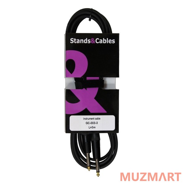 Stands&Cables GC-003-3 Кабель инструментальный Jack-Jack, 3м