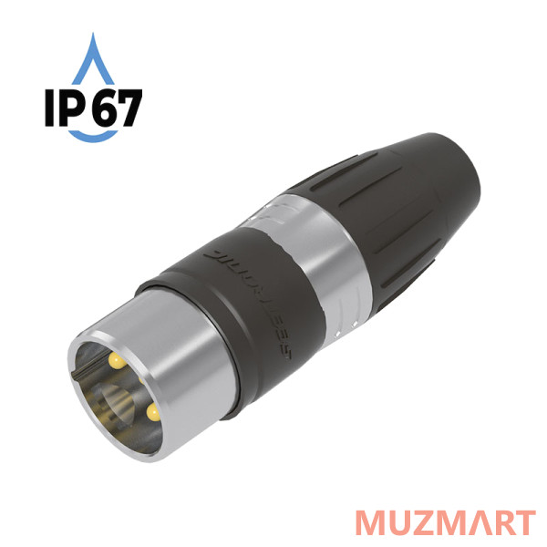 Seetronic SCWM3-67 Разъем Cannon кабельный, папа, 3-х контактный (IP67)