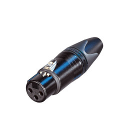 Neutrik NC3FXX-B Кабельный XLR разъем, трех-контактный, мама