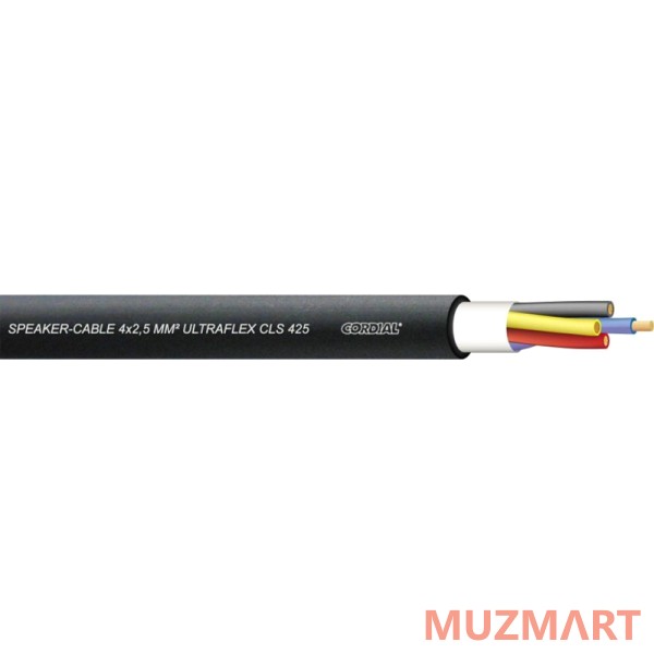 Cordial CLS 425 Акустический кабель 4x2,5 мм2, 10,6 мм, черный