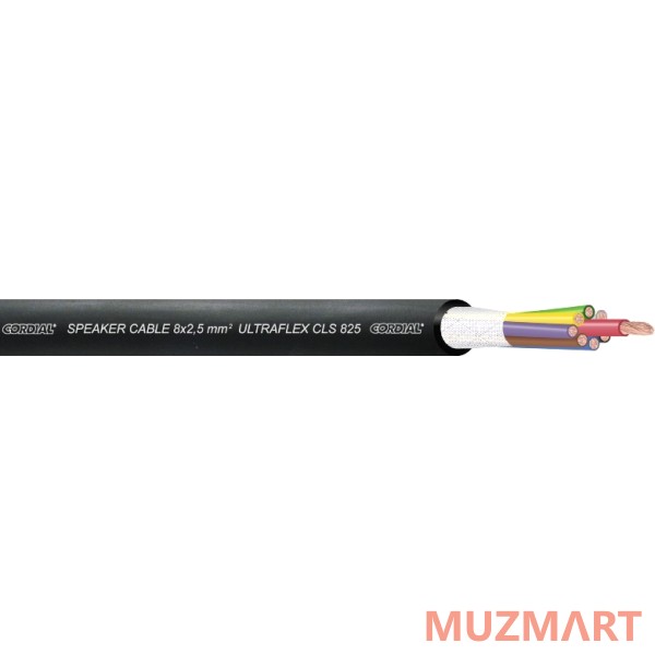 Cordial CLS 825 Акустический кабель, 8x2,5 мм2, 12,5 мм, черный