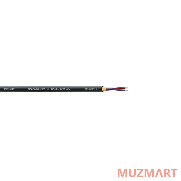 Cordial CPK 220 Микрофонный кабель 4,7 мм, черный