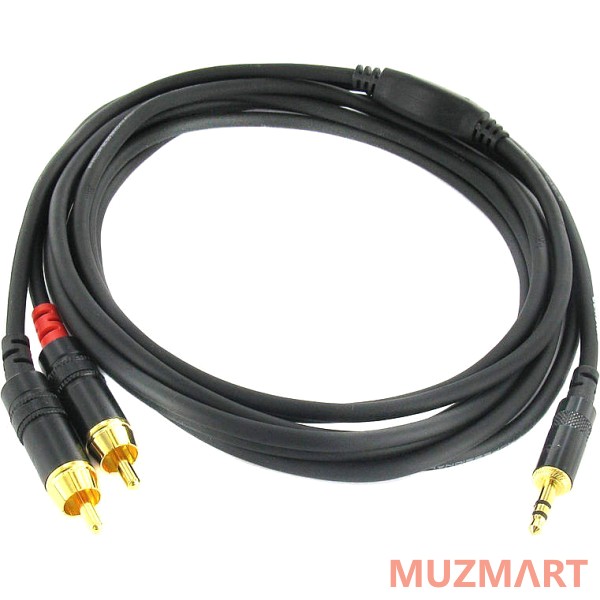 Cordial Cfy 3 WCC Кабель Y-адаптер джек стерео 3,5 мм/2xRCA,3м