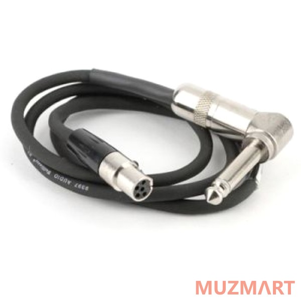 Lectrosonics MI39ARA Инструментальный кабель 5 Pin TA5F мама - угловой 1/4 моно Jack (TS)