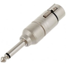 Neutrik NA2FP Адаптер 3 контакта XLR Female  - Jack 6.3мм TS моно штекер