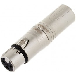 Neutrik NA3FMX Адаптер-переходник инвертированный, XLR 3 Female - XLR 3 Male