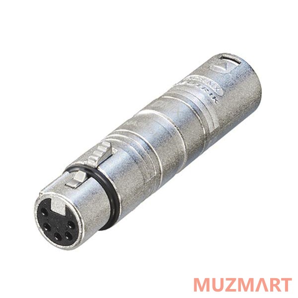 Neutrik NA3M5F Адаптер для DMX, XLR 3 контакта штекер - XLR 5 контактов гнездо