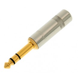 Neutrik NYS228G Кабельный разъем Jack 6.3мм TRS стерео, золоченые контакты