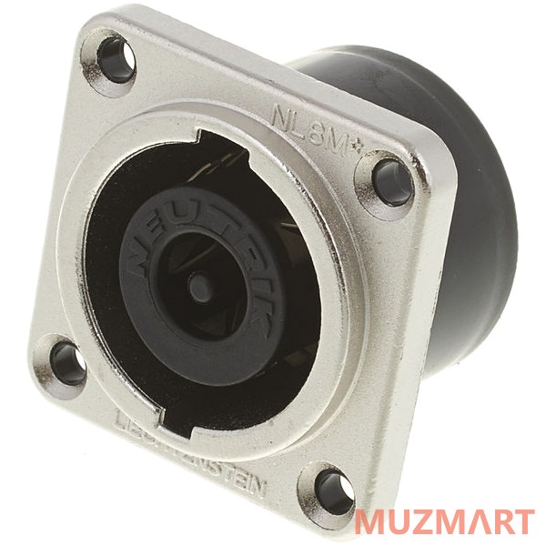 Neutrik NL8MPR Панельный разъём Speakon, 8-контактный, 30А