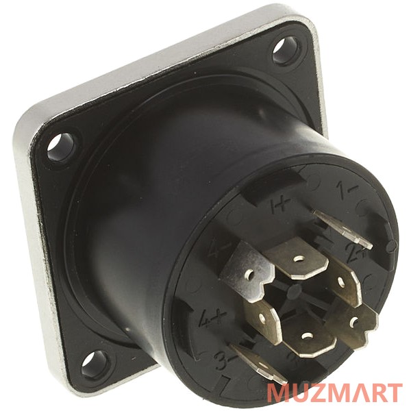 Neutrik NL8MPR Панельный разъём Speakon, 8-контактный, 30А