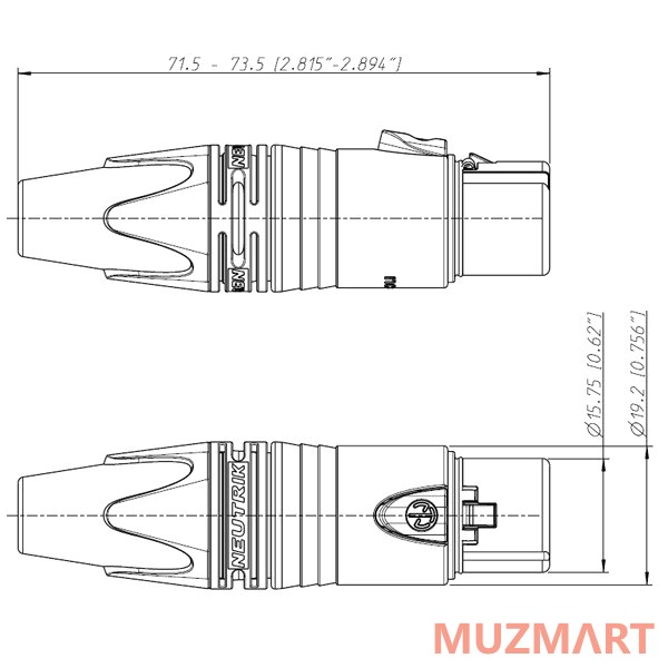 Neutrik NC7FXX Кабельный разъем XLR female 7 контактов