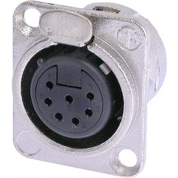 Neutrik NC7FD-L-1 Панельный разъем XLR female 7 контактов