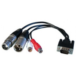 RME Digital Breakoutcable AES/EBU & SPDIF - 9pole SubD на 2 x Cinch Digital, 2 x XLR Digital, для HDSP 9632, DIGI 96/8 PA, HDSPe AIO