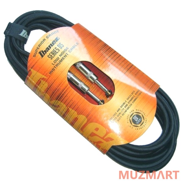 Ibanez DSC20-BK Кабель инструментальный Jack-Jack, 6м