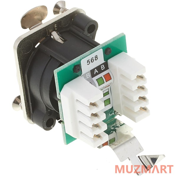 Neutrik NE8FDV-YK Панельный разъем RJ45 для печатного монтажа