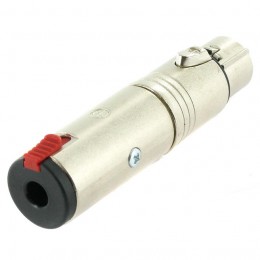 Neutrik NA3FJ Адаптер XLR female - Jack 6.3мм TRS стерео