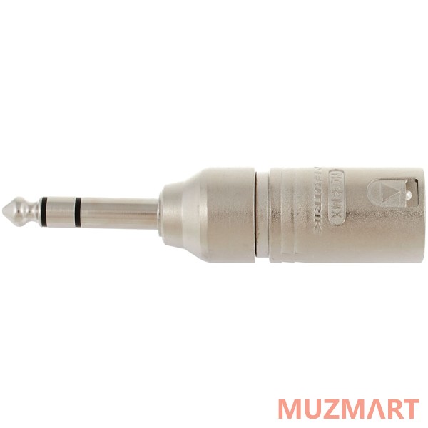 Neutrik NA3MP Адаптер XLR male - Jack 6.3мм TRS стерео