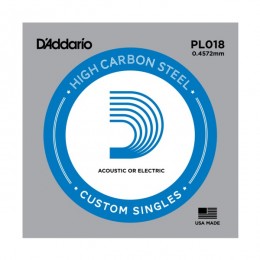 D'Addario PL018 Одиночная струна для акустической и электрогитары