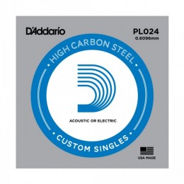 D'Addario PL024 Одиночная струна для акустической и электрогитары