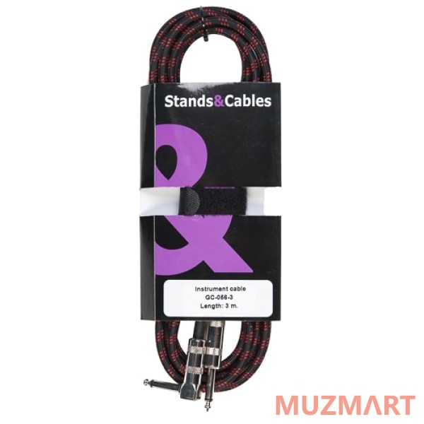 Stands&Cables GC-056-3 Инструментальный кабель Jack-Jack, 3м