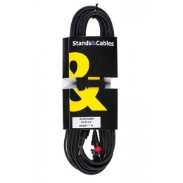 Stands&Cables YC-014-7 Кабель соединительный Jack 6,3мм стерео - 2xRCA, 7 метров
