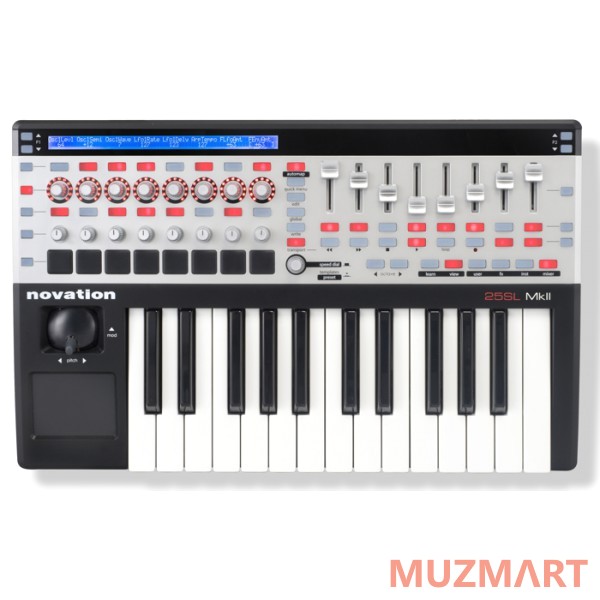 Novation 25 SL MK II Миди-клавиатура, полувзвешенная c 25 клавишами