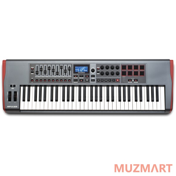 Novation Impulse 61 Миди-клавиатура, полувзвешенная c 61 клавишей