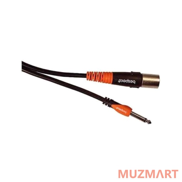 Bespeco SLJM100 Профессиональный кабель XLR папа - джек моно, 1м