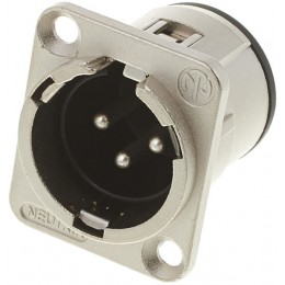 Neutrik NC3MD-H Разъем XLR male панельный, посеребренные контакты