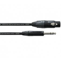 Cordial CPM 2,5 FV Микрофонный кабель XLR female/джек стерео 6,3 мм