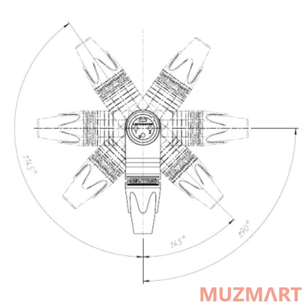 Neutrik NC4MRX Кабельный разъем угловой XLR male
