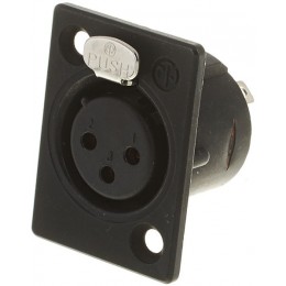Neutrik NC3FP-B-1 Панельный разъем XLR female