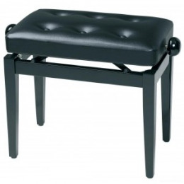 Gewa 130300 Piano Bench Deluxe Black High Gloss Банкетка для пианино, сиденье искуственная кожа