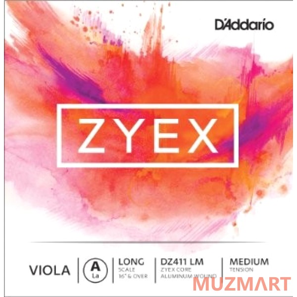 D'Addario DZ411 LM Zyex Струна A для альта