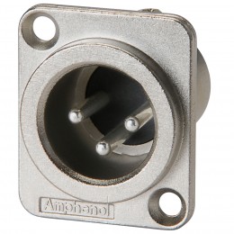 Amphenol AC3MMDZ BULK XLR 3 Панельный разъем XLR, 3 контакта