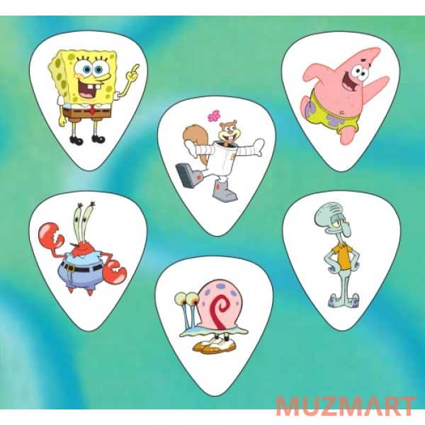 Spongebob SBP-CHARH Набор медиаторов, Heavy 6 шт.