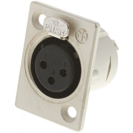 Neutrik NC3FP-1 Панельный разъем XLR female