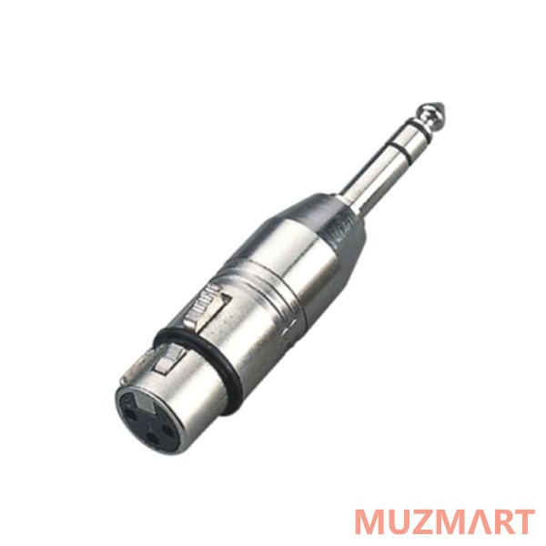 Roxtone RA016 Переходник 3-контактный XLR "мама" - Jack  6,3 мм стерео