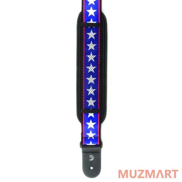 Planet Waves 50MM Strap-Stars and Stripes w/ Pad Ремень для электро или бас-гитары с наплечником