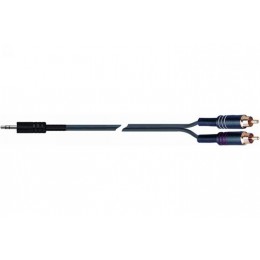 Quik Lok STR612-3 BK Компонентный кабель Stereo 3.5mm jack - 2 RCA