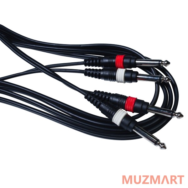 Stands&Cables DUL-004-3 Инструментальный кабель 2 х Jack 6,3 моно / 2 x Jack 6,3 моно