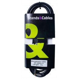 Stands&Cables MC-085XJ-3 Микрофонный кабель XLR папа - Jack 6,3 моно, 3м