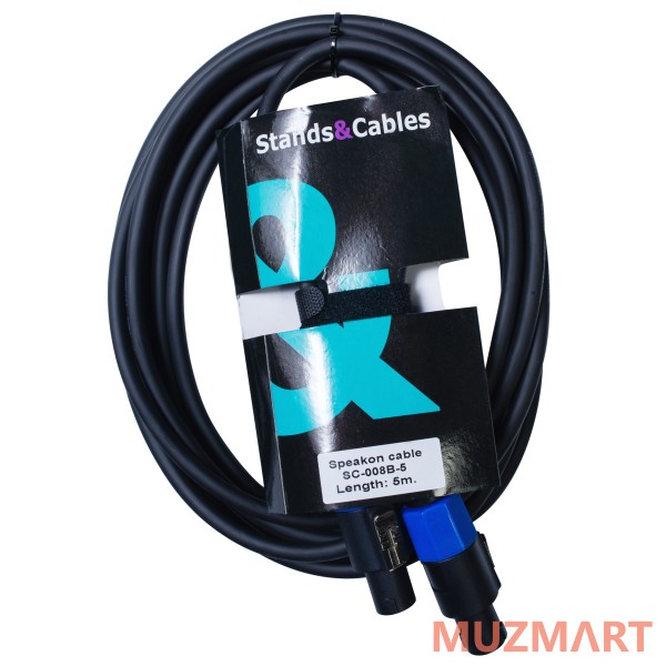 Stands&Cables SC-008B-5 Спикерный кабель Speakon папа - Speakon папа, 5м
