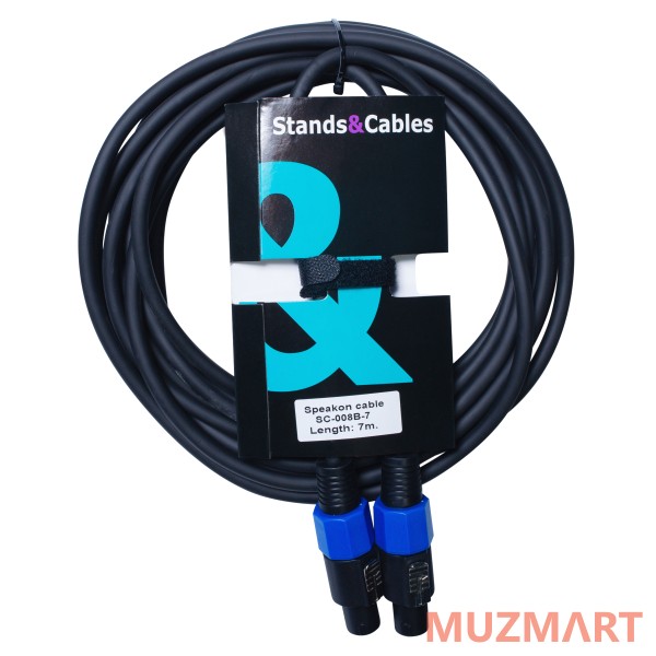 Stands&Cables SC-008B-7 Спикерный кабель Speakon папа - Speakon папа, 7м